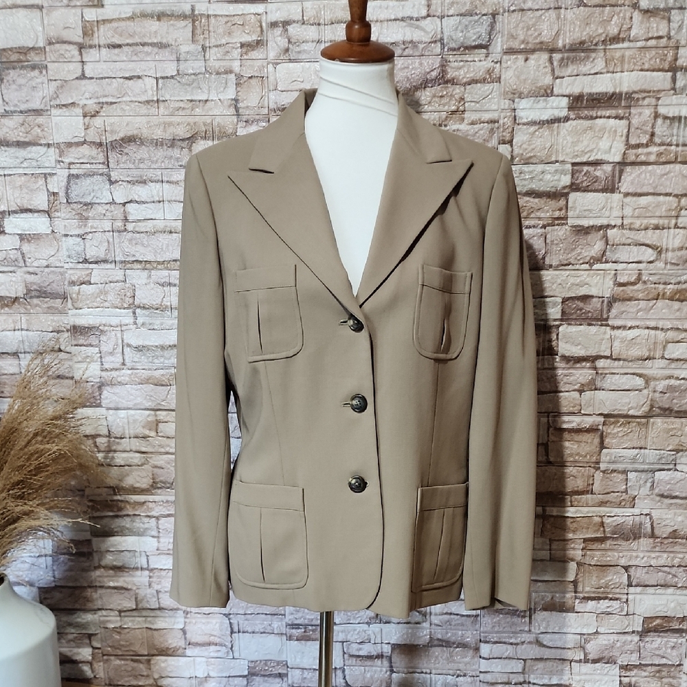 Ralph Lauren Tan Blazer Jacket - Picture 1 of 9
